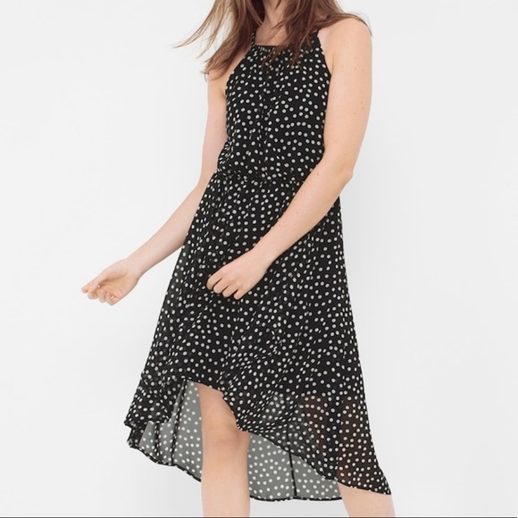 White House Black Market Dresses & Skirts - WHBM High Low Polka Dot Black Dress Size 16